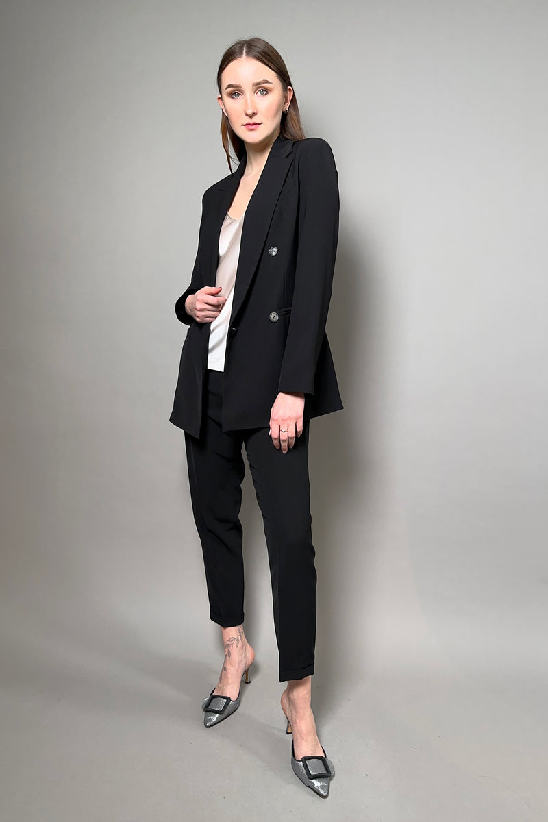Antonelli Gramigna Fluid Drape Blazer in Black Vancouver. Shop Online or in Store.