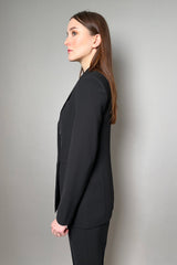 Antonelli Gramigna Fluid Drape Blazer in Black Vancouver. Shop Online or in Store.