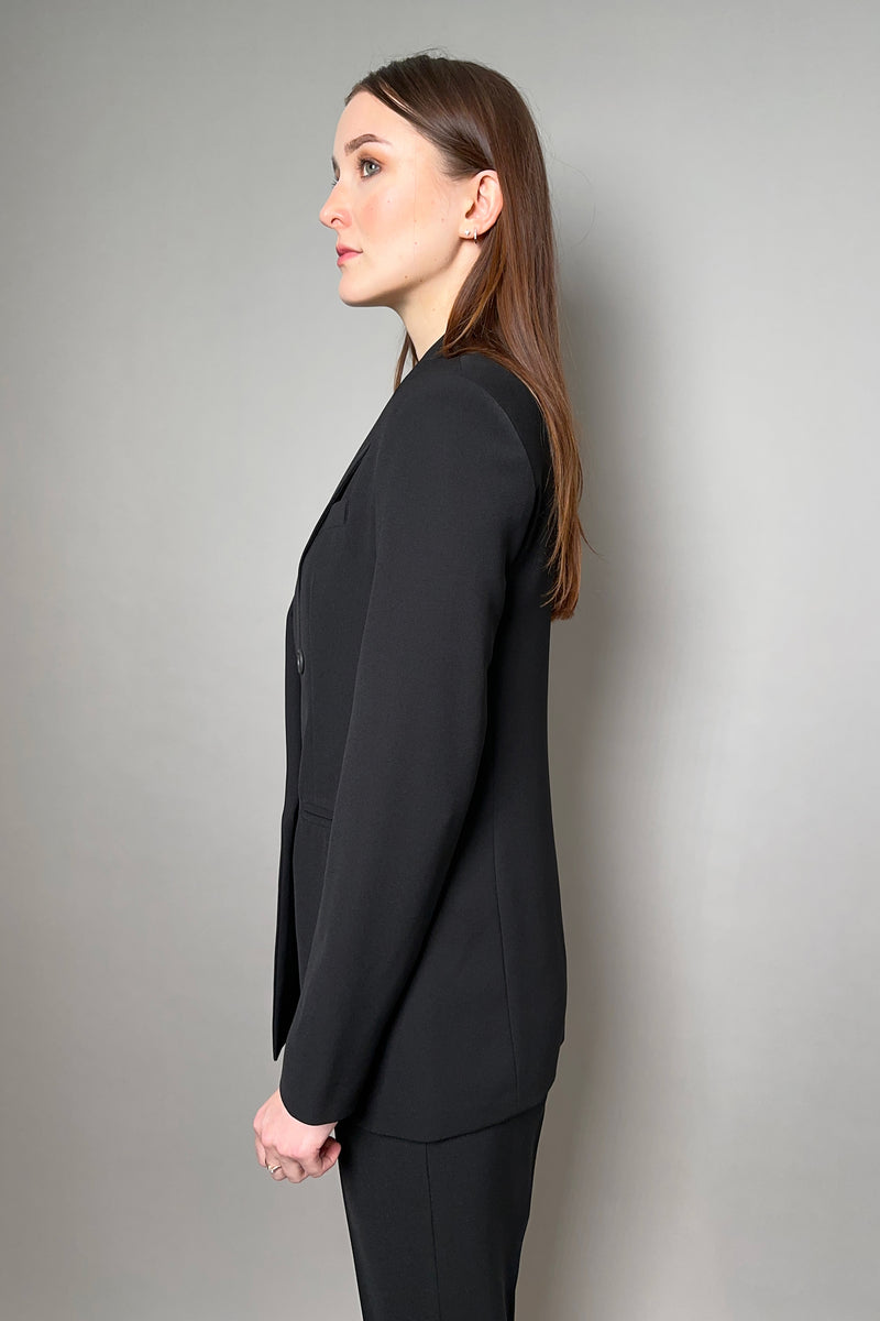 Antonelli Gramigna Fluid Drape Blazer in Black Vancouver. Shop Online or in Store.