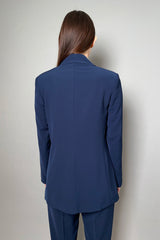 Antonelli Gramigna Fluid Drape Blazer in Navy Vancouver. Shop Online or in Store.