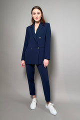 Antonelli Gramigna Fluid Drape Blazer in Navy Vancouver. Shop Online or in Store.