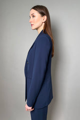 Antonelli Gramigna Fluid Drape Blazer in Navy Vancouver. Shop Online or in Store.
