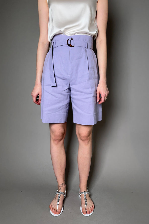 Antonelli Firenze Rucola Linen Blend Shorts in Lilac