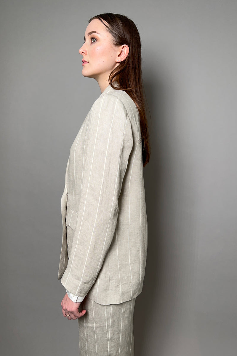 Linen wool silk shark skin shirts jacket clearance