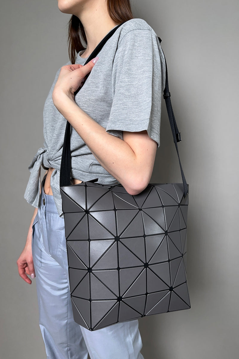 Bao Bao Small Blocky Shoulder Bag in Charcoal Grey