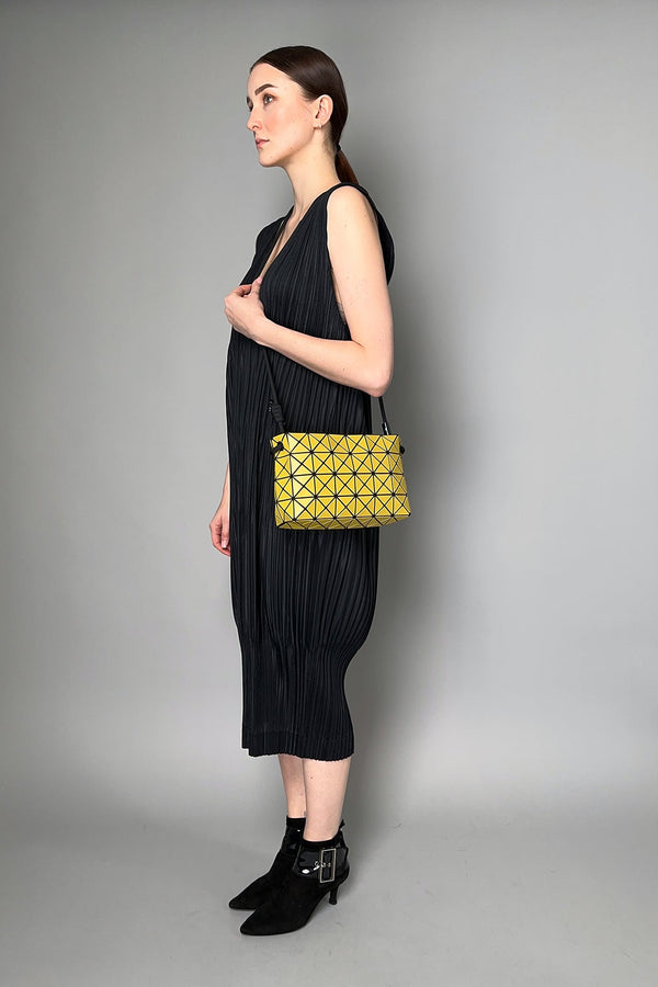 Bao Bao Issey Miyake Loop Shoulder Bag in Mustard Yellow- Ashia Mode- Vancouver, BC