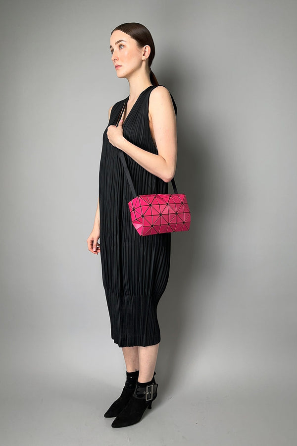 Bao Bao Issey Miyake Carton Matte Shoulder Bag in Fuchsia- Ashia Mode- Vancouver, BC