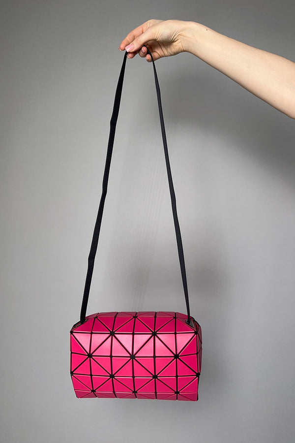 Bao Bao Issey Miyake Carton Matte Shoulder Bag in Fuchsia- Ashia Mode- Vancouver, BC