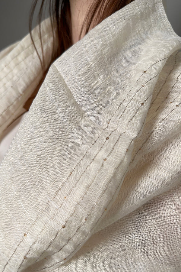 D. Exterior Sparkle Scarf in Cream