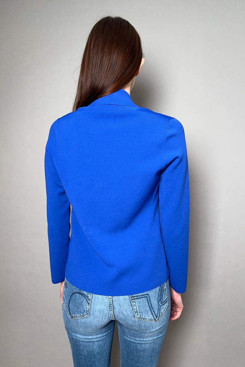 D. Exterior Single Breasted Knit Blazer in Royal Blue Vancouver. Shop Online or in Store.