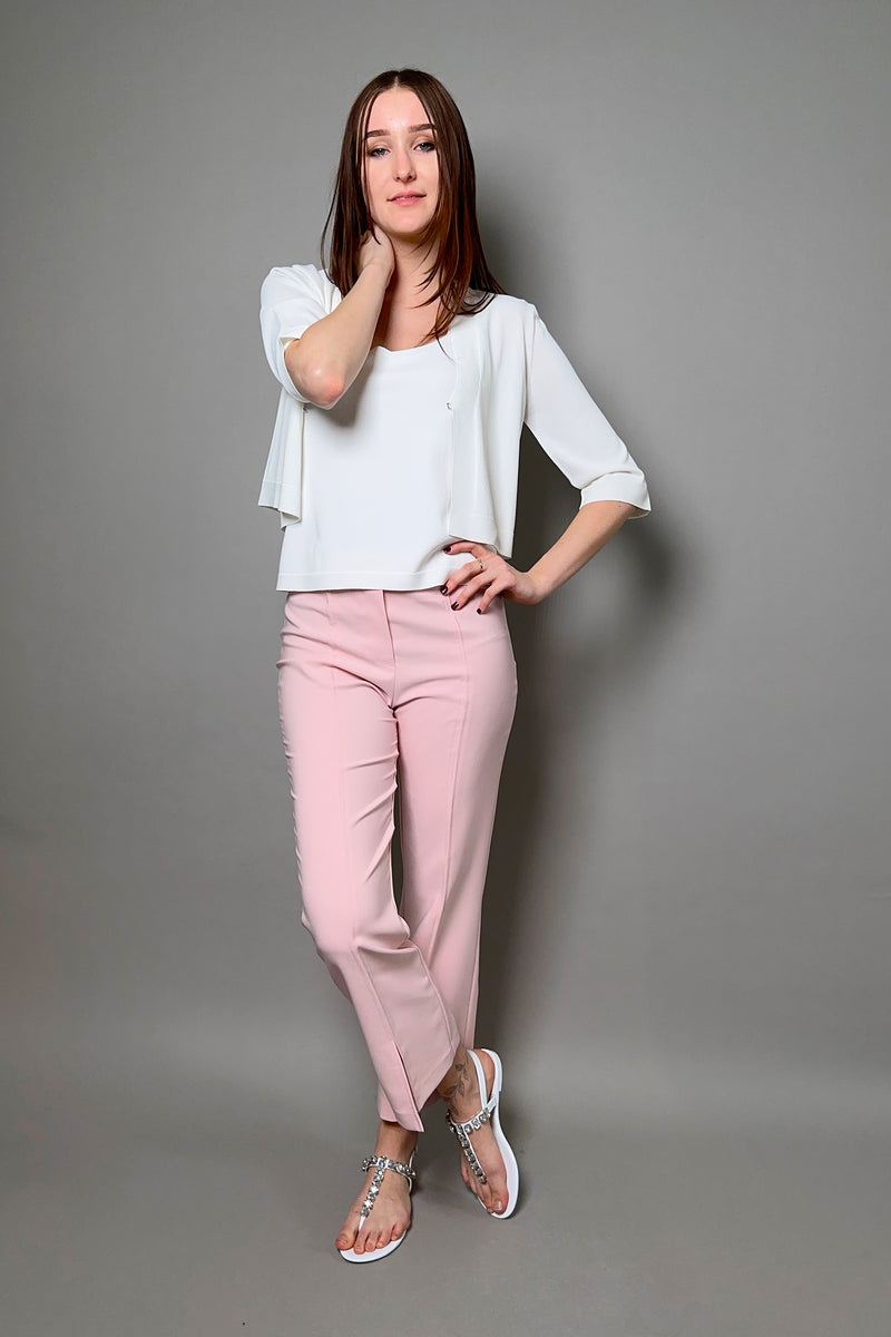 D. Exterior Cropped Flared Pants in Pink