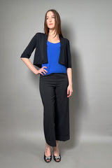 D. Exterior Sleeveless V-Neck Top in Cobalt