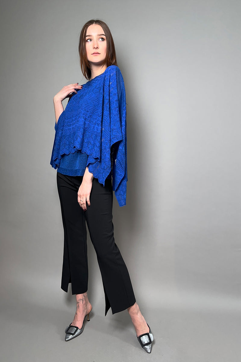 D. Exterior Cropped Flared Pants in Black