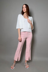 D. Exterior Cropped Cardigan in White
