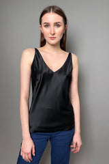 Dorothee Schumacher Sense of Shine Silk Camisole in Black Vancouver. Shop Online or in Store.