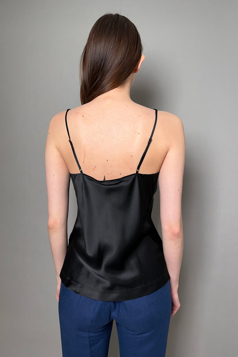 Dorothee Schumacher Sense of Shine Silk Camisole in Black Vancouver. Shop Online or in Store.