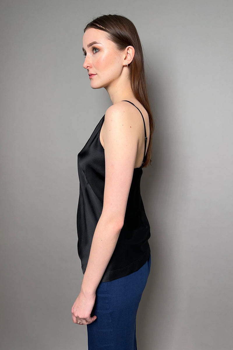 Dorothee Schumacher Sense of Shine Silk Camisole in Black Vancouver. Shop Online or in Store.