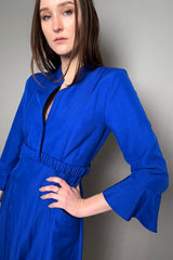 Dorothee Schumacher Sale Summer Cruise Dress in Royal Blue - Ashia Mode