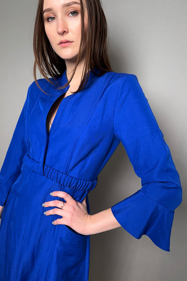 Dorothee Schumacher Sale Summer Cruise Dress in Royal Blue - Ashia Mode