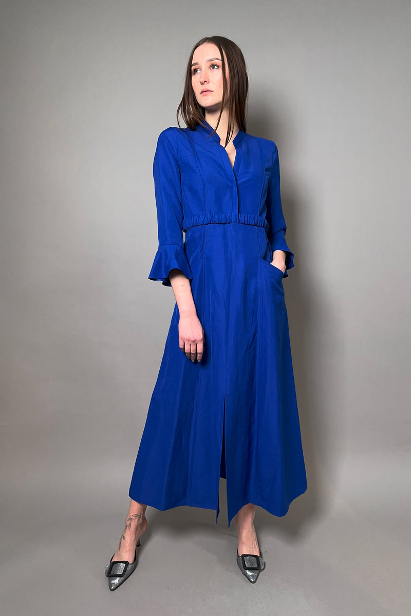 Dorothee Schumacher Sale Summer Cruise Dress in Royal Blue - Ashia Mode