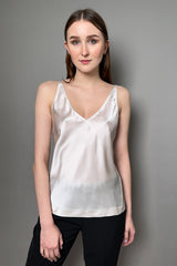 Dorothee Schumacher Sense of Shine Silk Camisole in Champagne Vancouver. Shop Online or in Store.