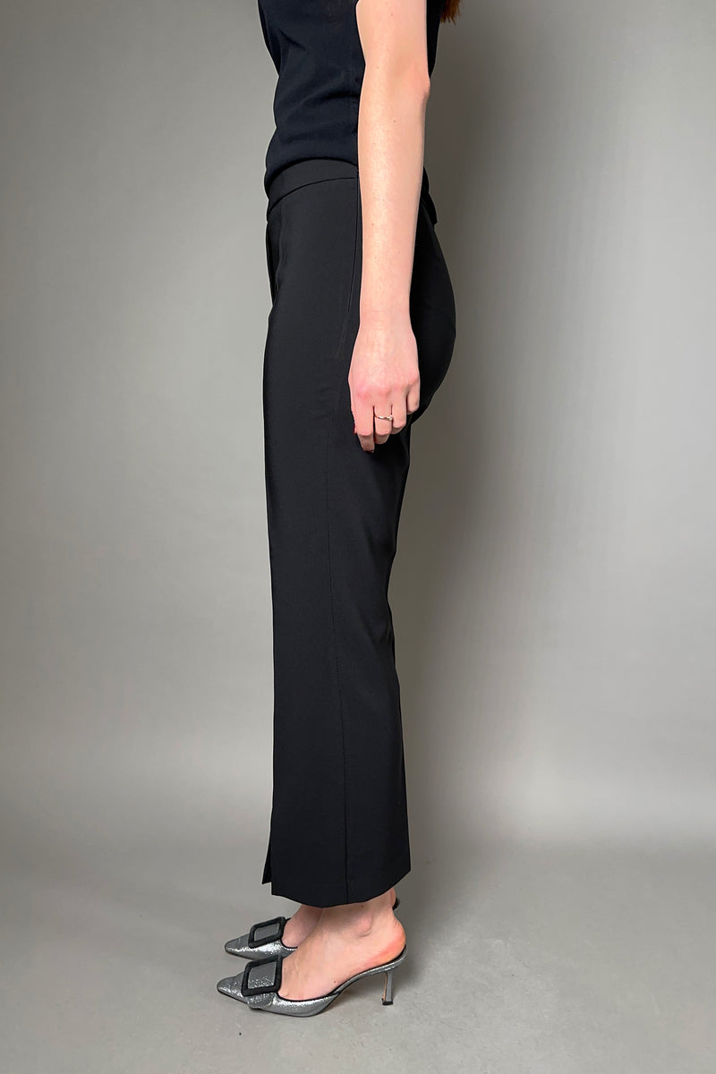 D. Exterior Cropped Flared Pants in Black