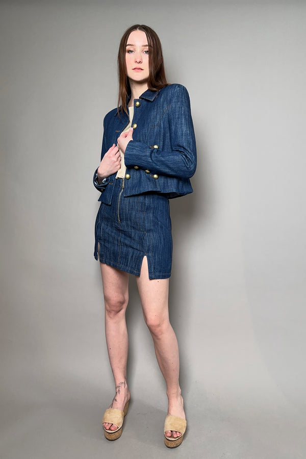Ermanno Scervino Firenze Denim Look Cotton Jacket