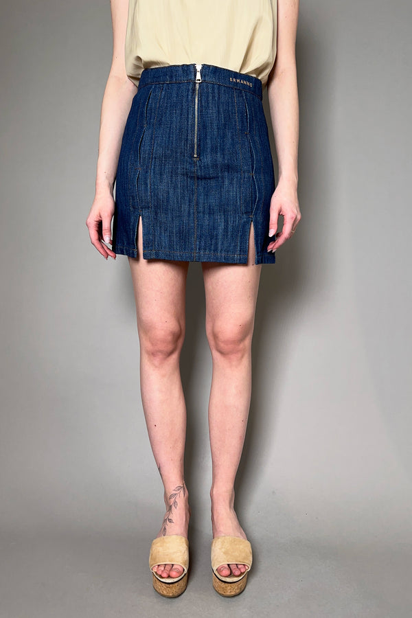 Ermanno Scervino Firenze Denim Look Cotton Skirt