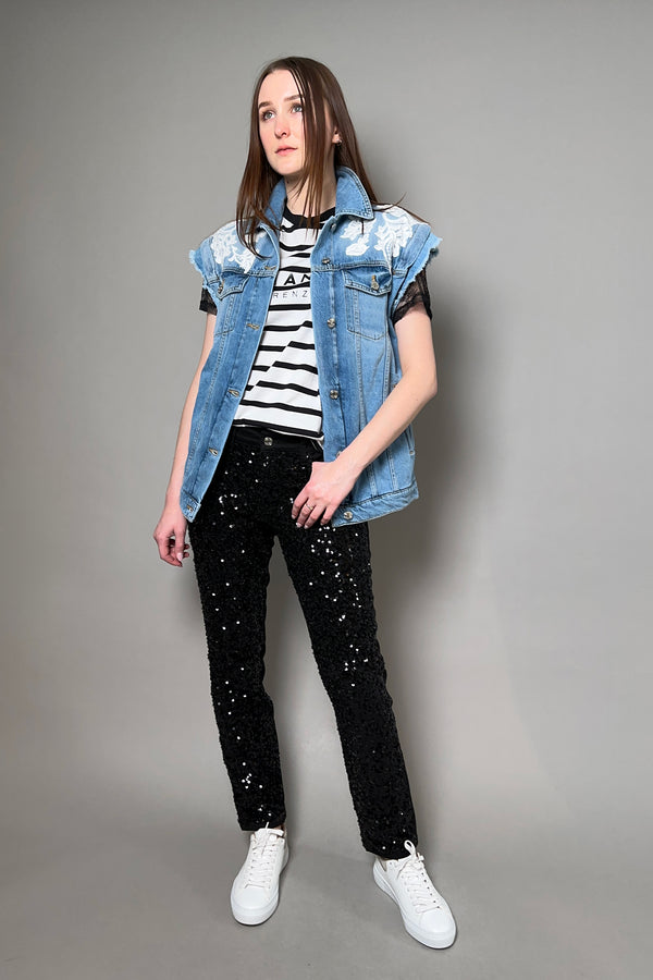 Ermanno Scervino Firenze Black Sequin Jeans