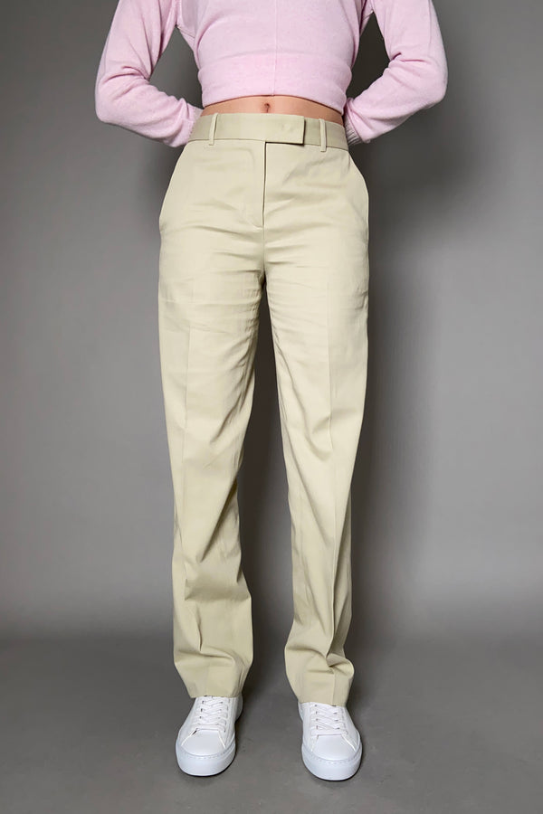 Fabiana Filippi Cotton Straight Fit Chino Pants in Sand