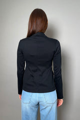 Fabiana Filippi Fitted Jersey Knit Blazer in Black