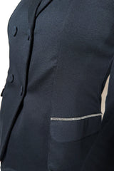 Fabiana Filippi Fitted Jersey Knit Blazer in Black