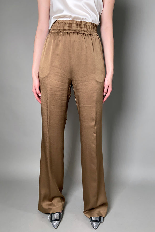 Fabiana Filippi Crepe De Chine Pants in Bronze