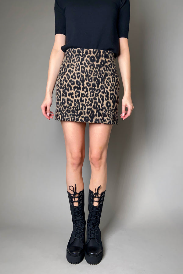 Ermanno Scervino Firenze Leopard Print Mini Skirt