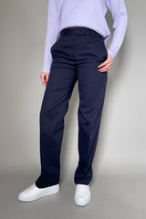 Fabiana Filippi Cotton Straight Fit Chino Pants in Ink Blue