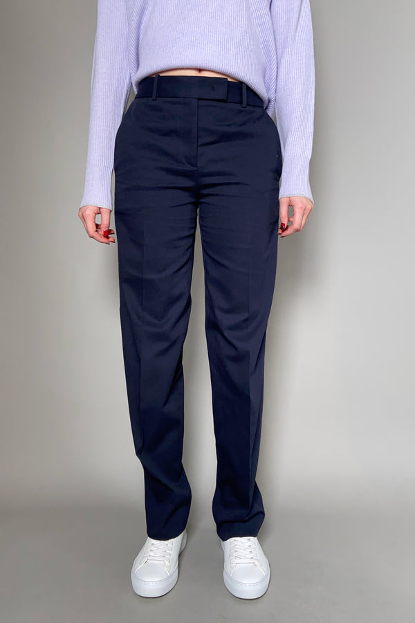 Fabiana Filippi Cotton Straight Fit Chino Pants in Ink Blue