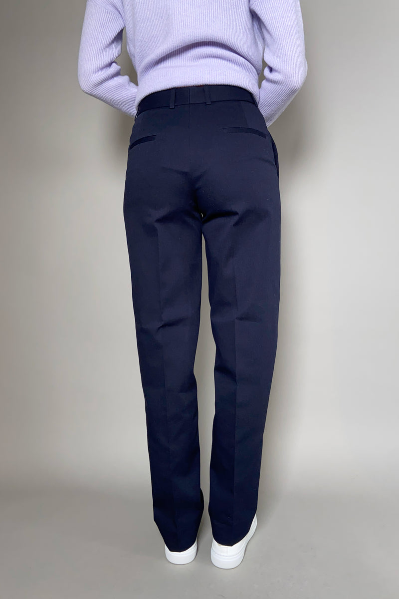 Fabiana Filippi Cotton Straight Fit Chino Pants in Ink Blue