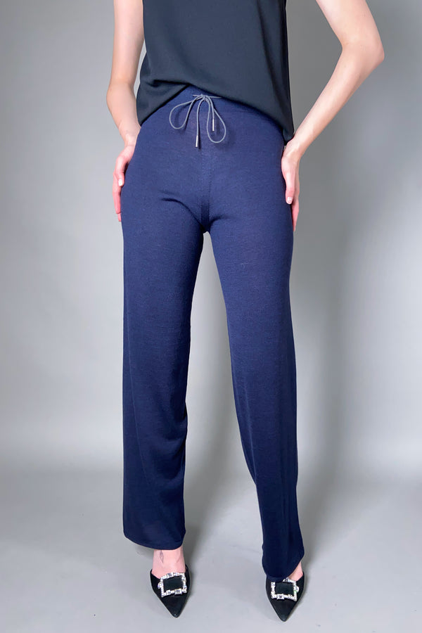 Fabiana Filippi Knit Lounge Pants in Navy