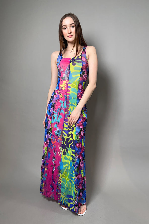Fuzzi Tulles Dress with Colourful Patchwork Pattern
