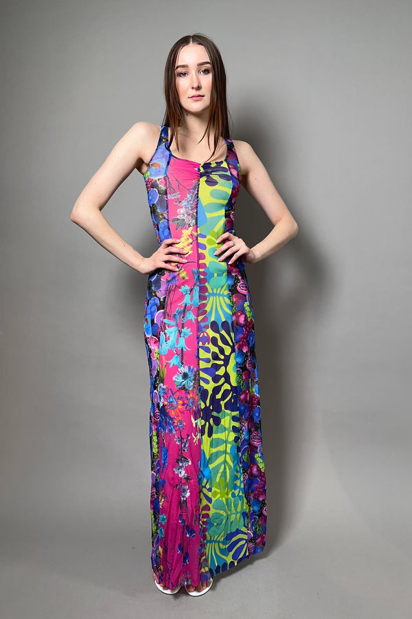 Fuzzi Tulles Dress with Colourful Patchwork Pattern