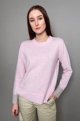 Kinross Knit Cashmere Sweater in Rose Quartz - Ashia Mode