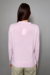 Kinross Knit Cashmere Sweater in Rose Quartz - Ashia Mode