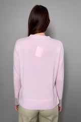 Kinross Knit Cashmere Sweater in Rose Quartz - Ashia Mode