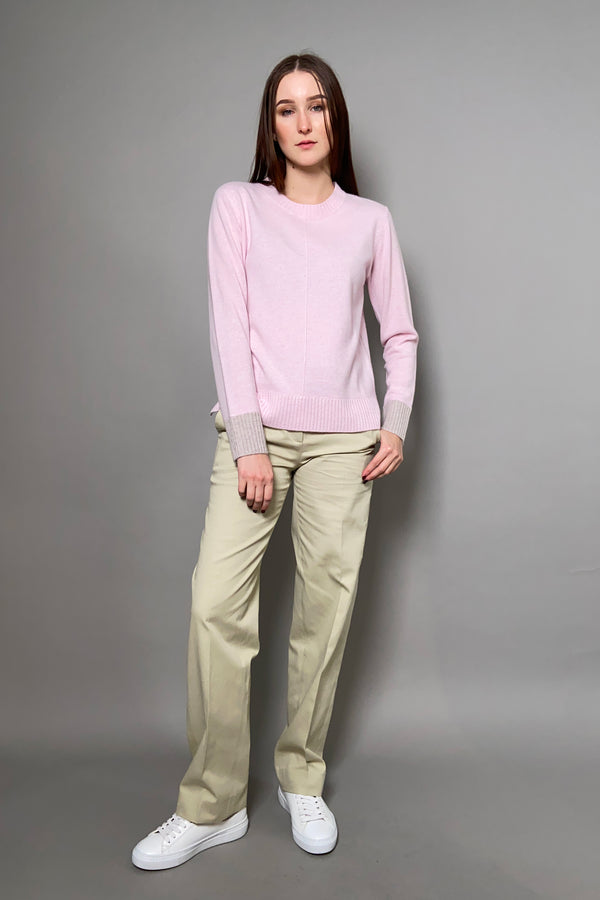 Fabiana Filippi Cotton Straight Fit Chino Pants in Sand