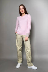 Kinross Knit Cashmere Sweater in Rose Quartz - Ashia Mode