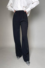 Lorena Antoniazzi Long Fluid-Drape Trousers in Black