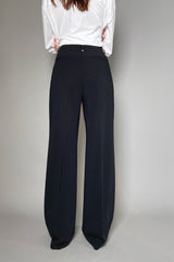 Lorena Antoniazzi Long Fluid-Drape Trousers in Black