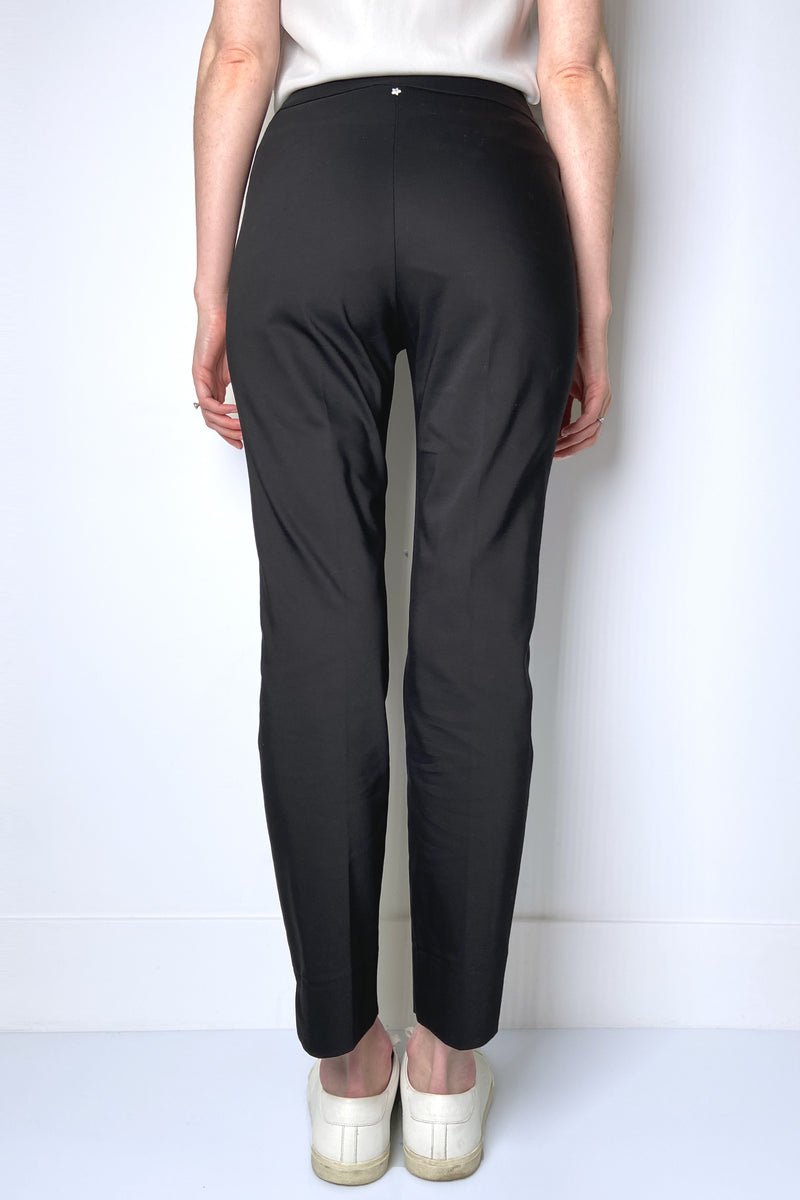 Lorena Antoniazzi Black Cotton Techno Pants
