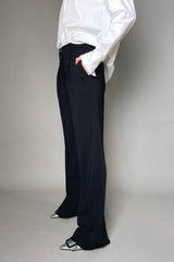 Lorena Antoniazzi Long Fluid-Drape Trousers in Black
