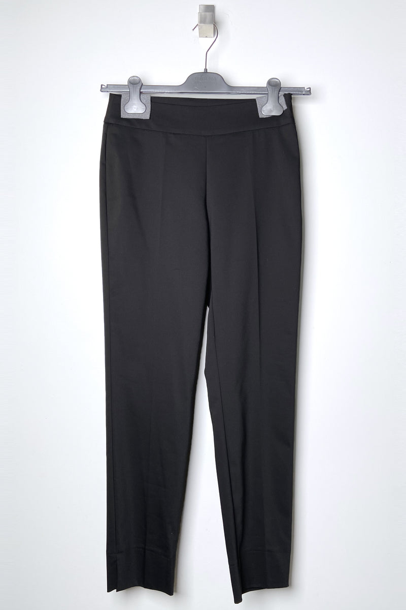 Lorena Antoniazzi Black Cotton Techno Pants